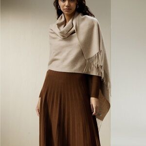 Lilysilk Collegiate Ultra-Fine Merino Wool Skirt Medium